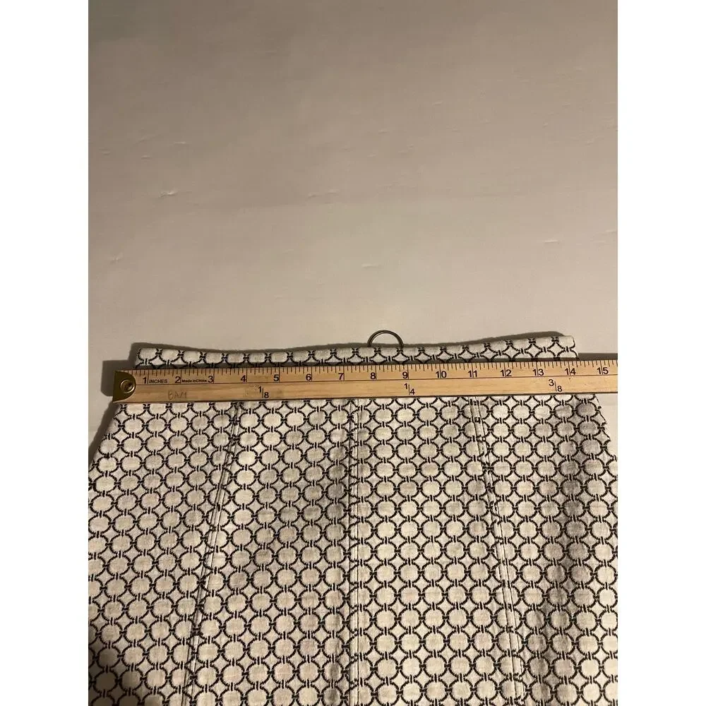 Maeve Anthropologie Geometric Knit Pencil Skirt - Black & White - Small - Picture 5 of 7